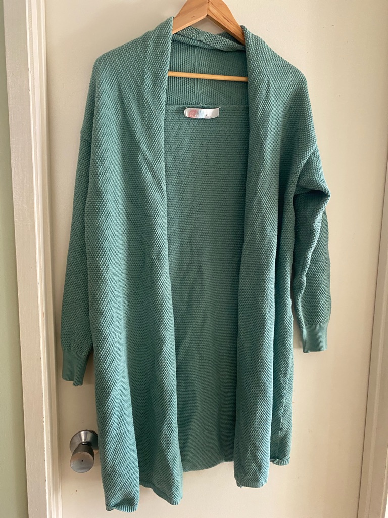 Euc Free People Knit Cardigan - Seafoam Green Xsmall